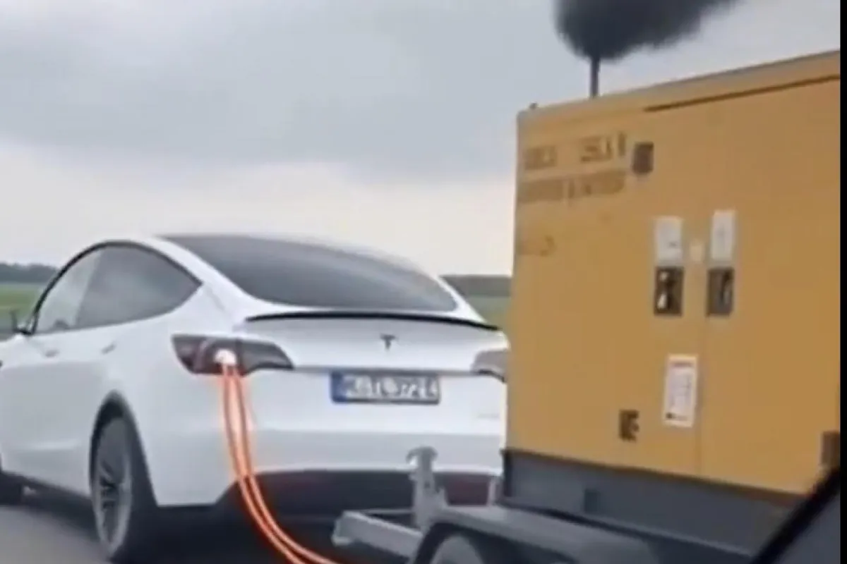Diesel ładuje Teslę? Internetowy hit, który kopci fejkiem